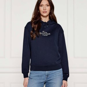 Tommy Hilfiger felpa in cotone – C1G dark night navy