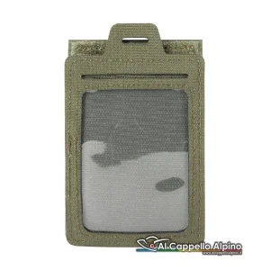 Porta Tesserino MOLLE Tasmanian Tiger Card ID, Cordura 700 d, aggancio velcro, 13×8 cm
