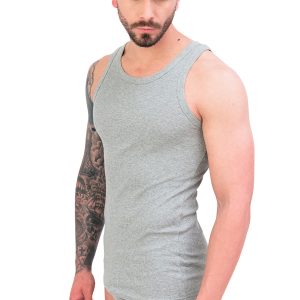 Canotta in puro cotone a costina