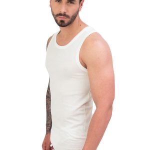 Canottiera dual cotone sulla pelle e lana fuori