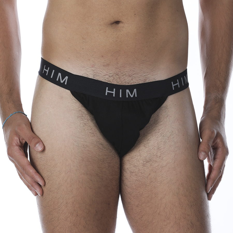 Tanga in puro cotone con elastico esterno - immagine 5