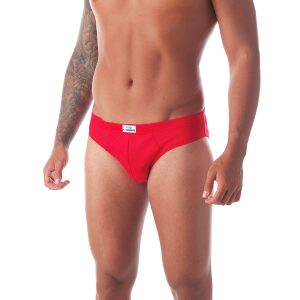 Slip uomo Rosso in puro cotone